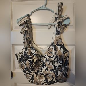 Old Navy Tie-Shoulder Underwire Tankini Swim Top